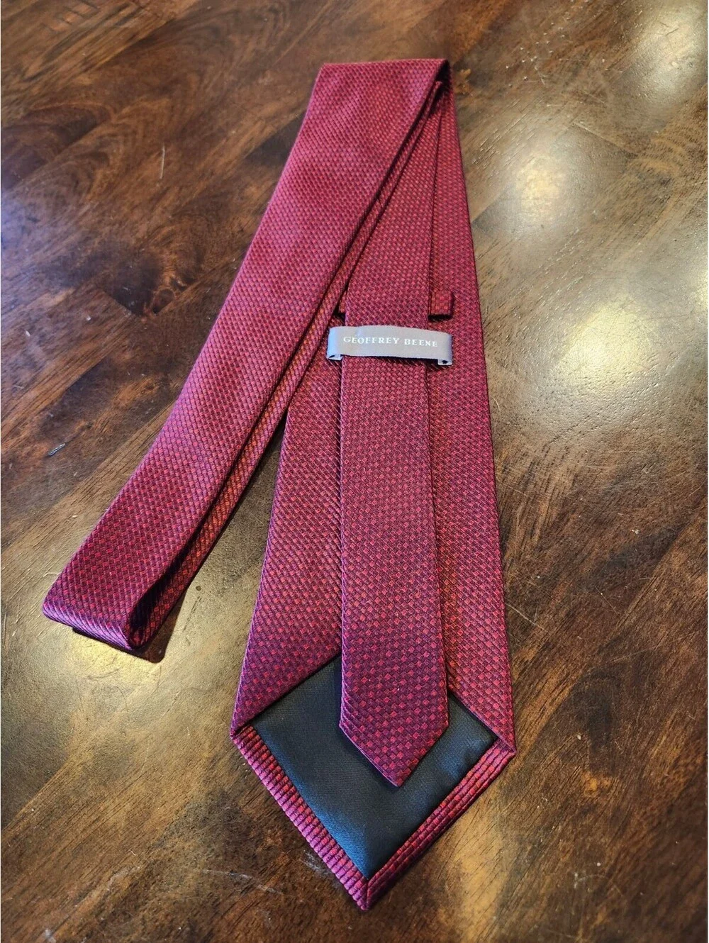 Geoffrey Beene Red Patterned Men's Tie